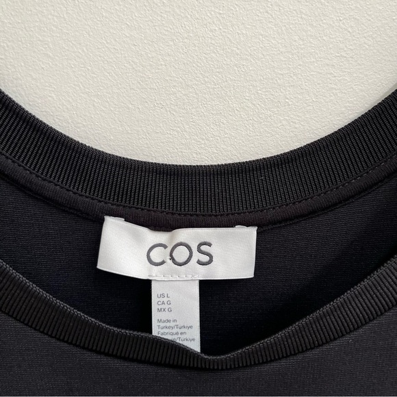 COS Elegant Black Sleeveless Maxi Dress Minimalist Contemporary Large - Picture 5 of 8